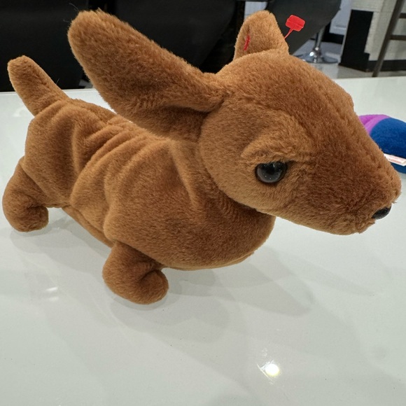RARE 1995 Weenie the dachshund beanie baby ! Mint condition PVC pellets - Picture 9 of 9